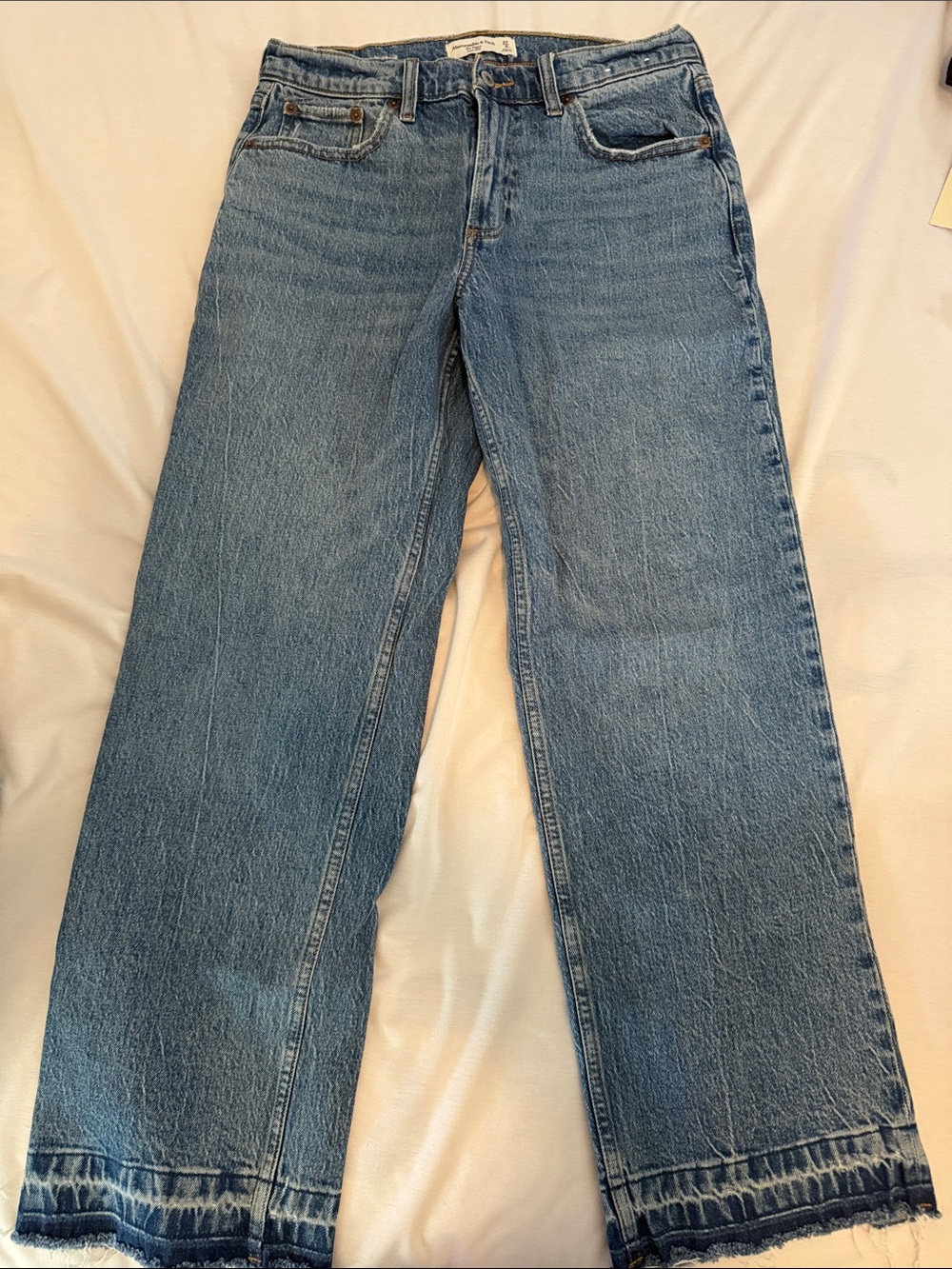 Abercrombie & Fitch Light Blue Wide-Leg Jeans